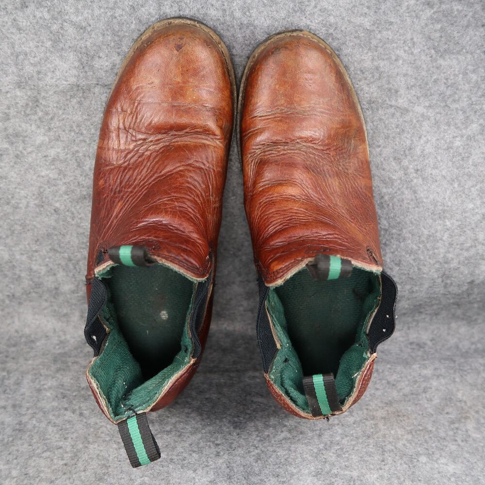 Georgia Giant Shoes Mens 10.5 Romeo Boots Pull On Waterproof Leather Brown Work - Picture 10 of 15